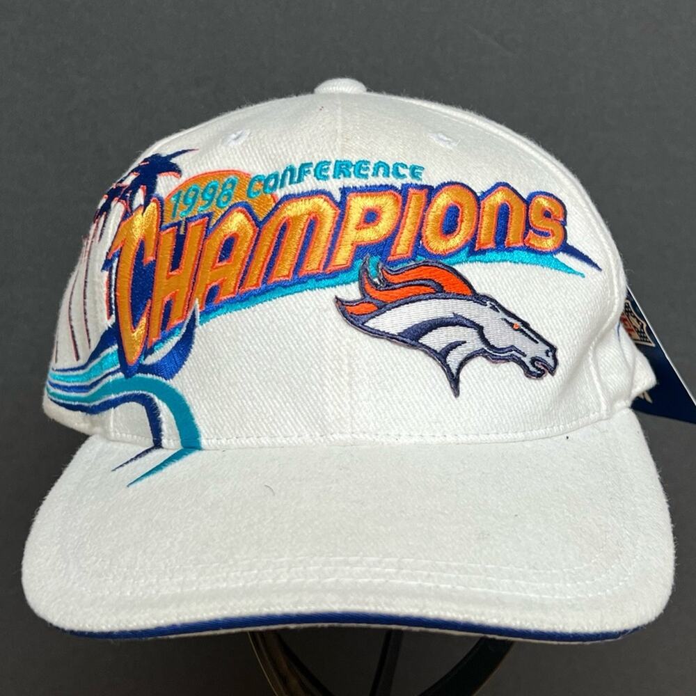 VINTAGE NWT Denver Broncos Hat Conference Champions Sports Specialties Pro Line